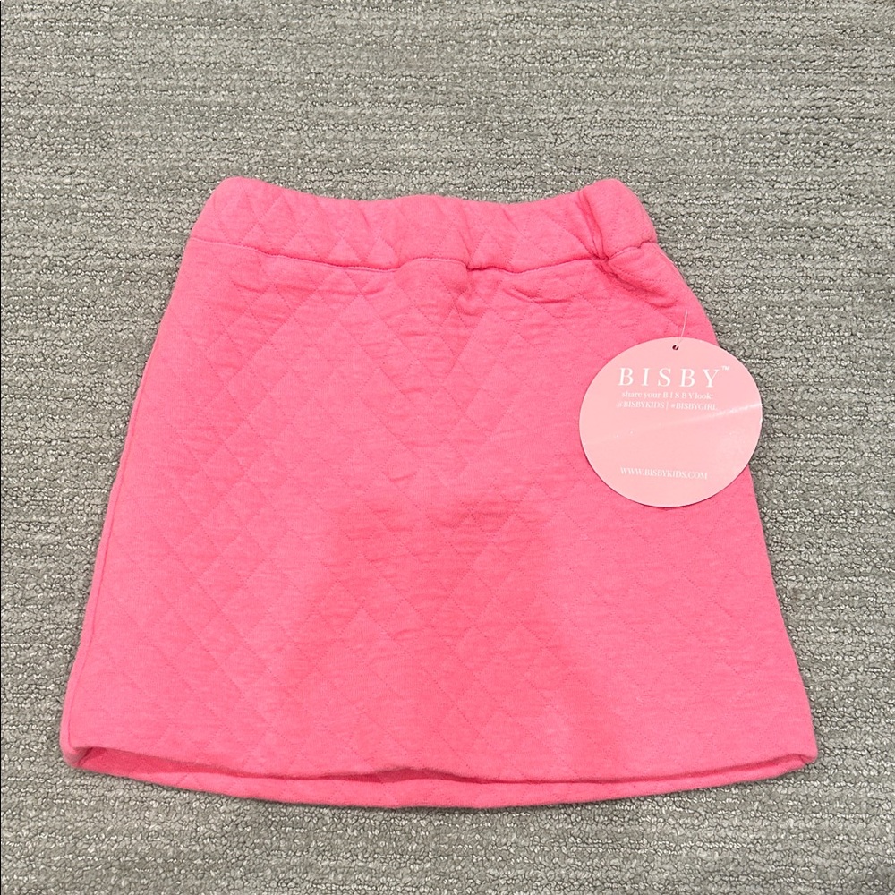 BISBY Pink Quilted Kids Skirt